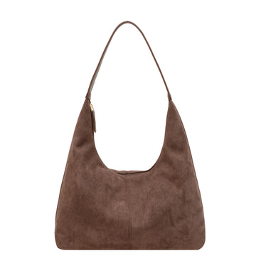 Vintage Suede Tote Commuter Underarm Bag DP25G639