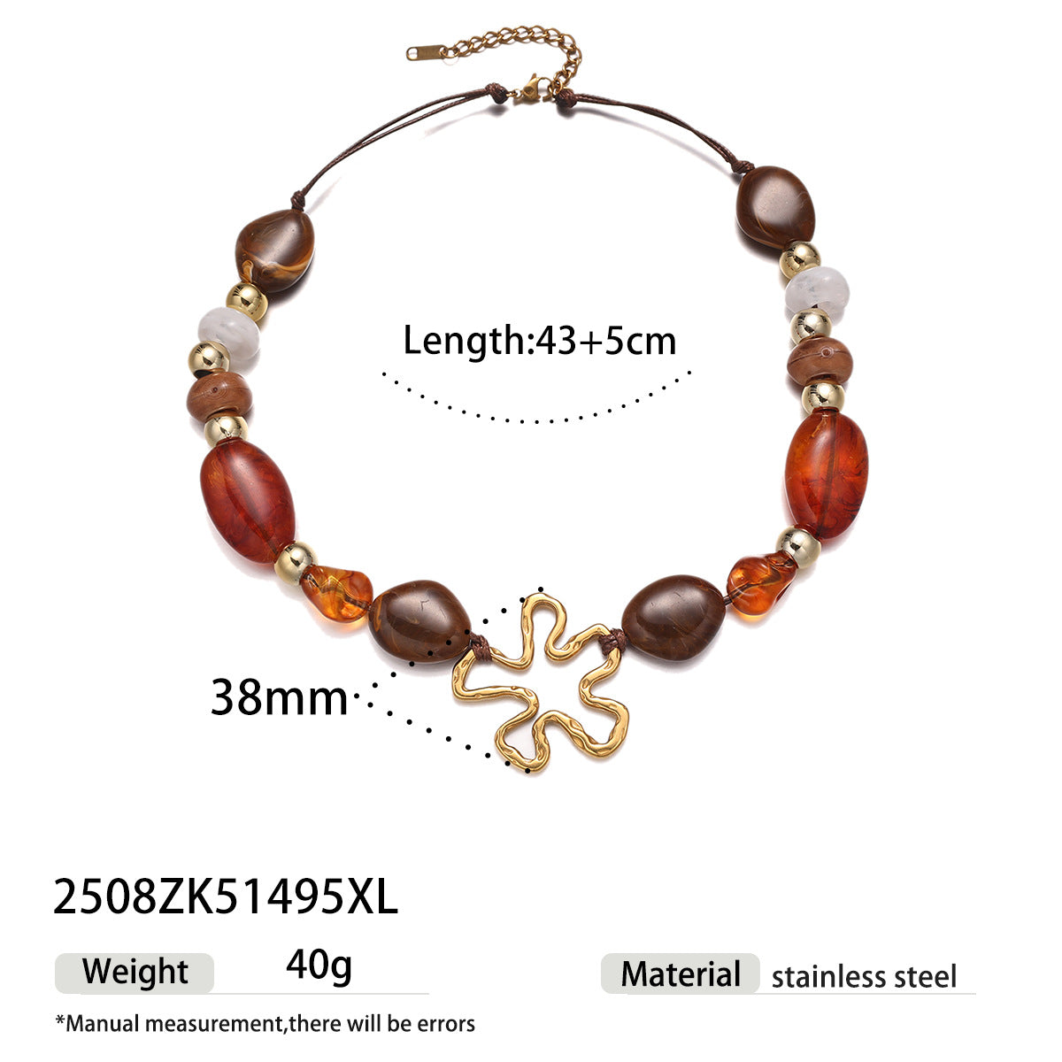 Vintage Chunky Beaded Choker - DippedShop Wholesale - #9859