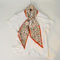 Stylish Checkerboard Pattern Silk Scarf 6W6NSI259