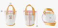 Cute Color Contrast  Mesh Storage Bucket Bag 8BW6BOB91T