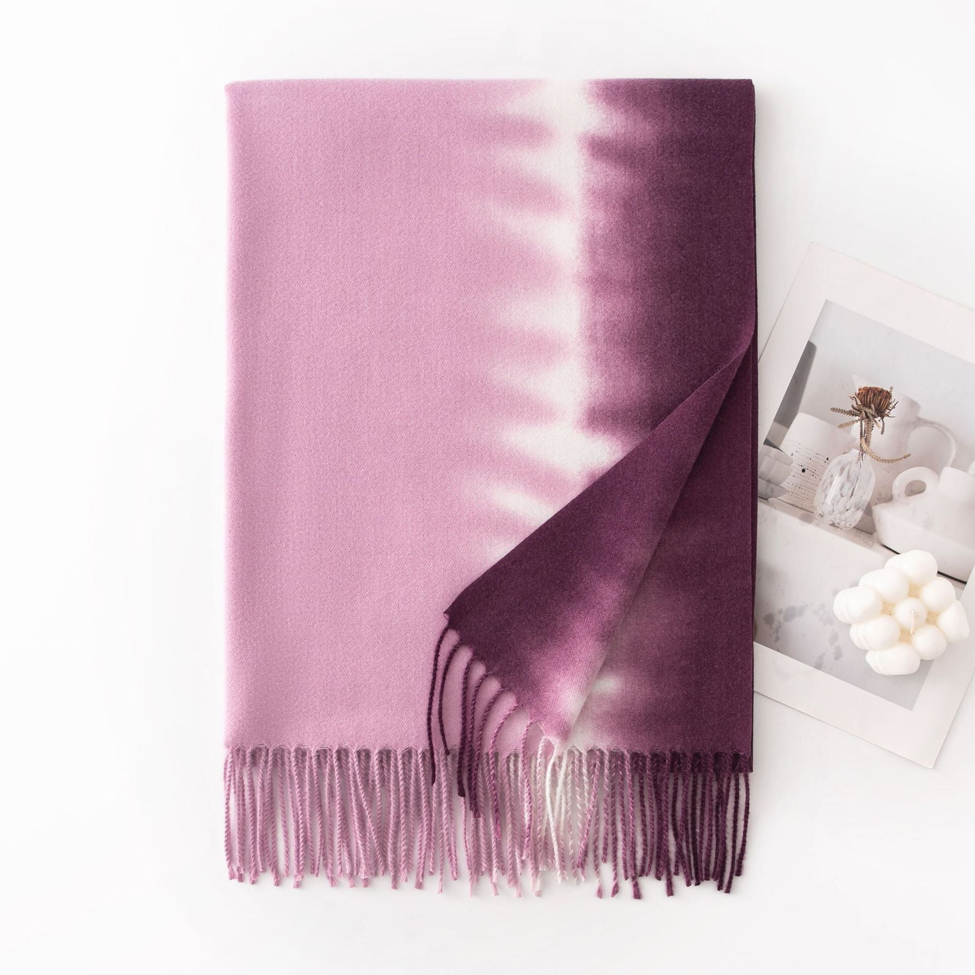 Stylish Ombre Gradient Cashmere Feel Scarf 6W6NSW281