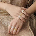 Stylish Gold Plated Lace Motif - DippedShop Wholesale - #3411