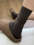 Cotton Slouchy Crew Socks - DippedShop Wholesale - #9027