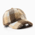 Plaid Sherpa Baseball Cap - DippedShop Wholesale - #0403
