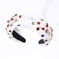 Stylish Solid Color Knotted Rhinestones Hair Band 8AS6HBD59T