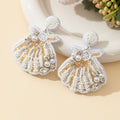 Pearl Shell Stud Earrings - DippedShop Wholesale - #9667