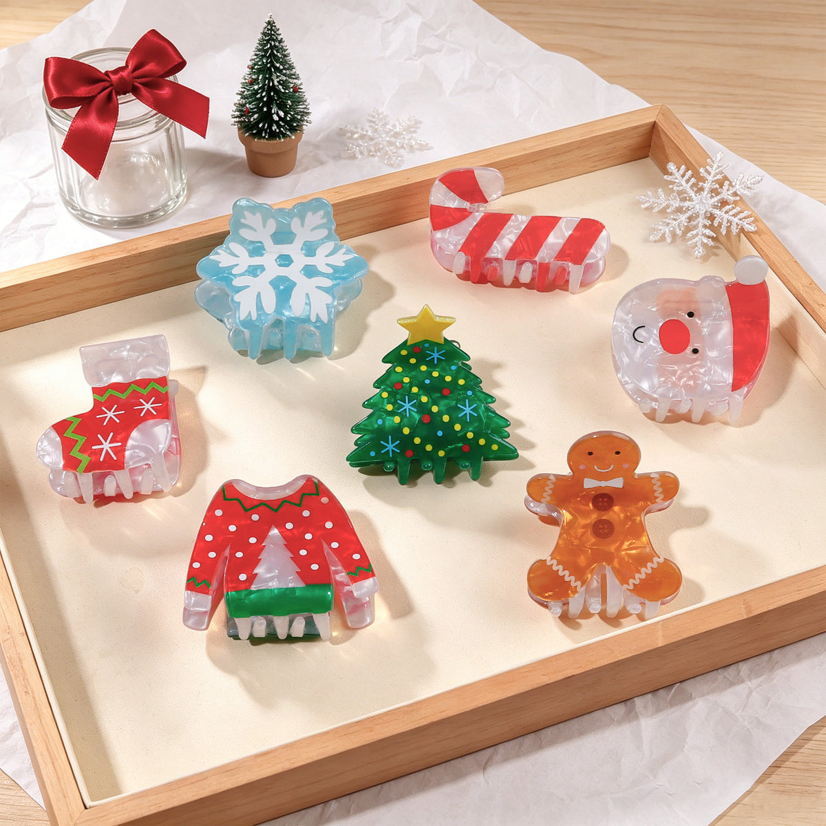 Gingerbread Man Hair Clip - DippedShop Wholesale - #9763