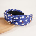 Color Block Star Pattern Pearl Hair Band 8AS6HBD56T