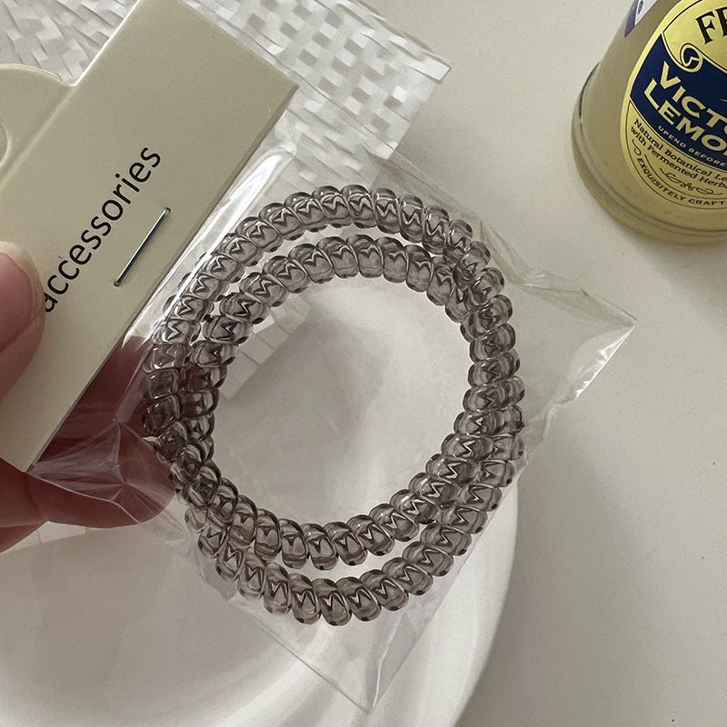 Simple Solid Color Telephone Cord Scrunchies 6W6HSR486