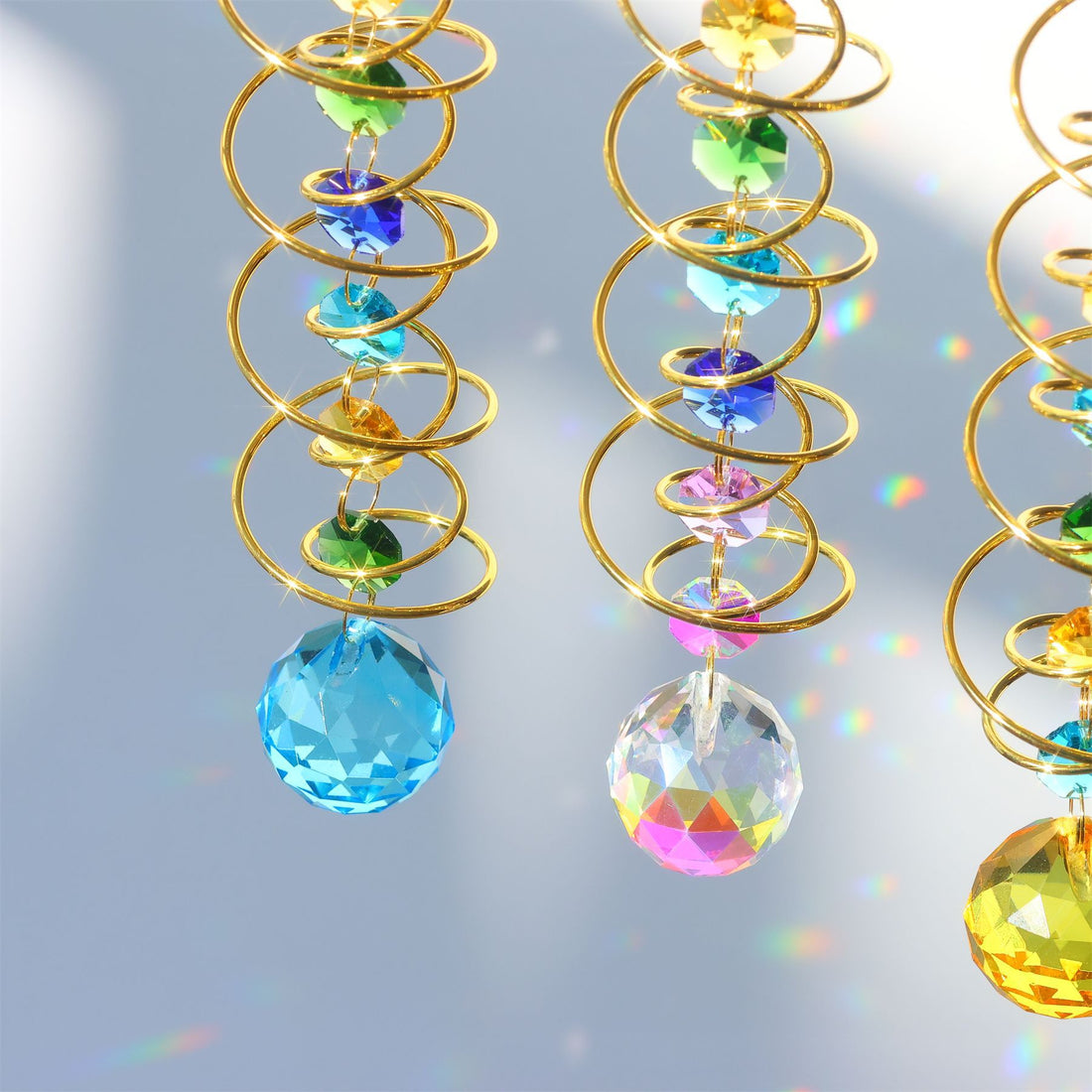 Rainbow Crystal Helical Suncatcher DP25D691