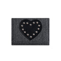 Vintage Heart Shape Metal Stud Wallet 6S10BWB124