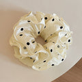 Elegant Satin Polka Dot Hair Scrunchie  MK2BLW6W6HSR36