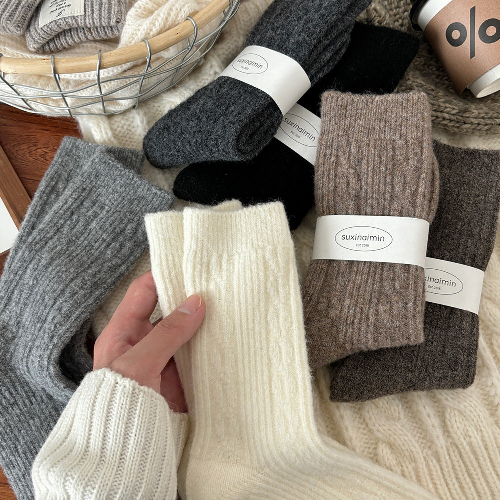 Cable Knit Crew Socks - DippedShop Wholesale - #9651