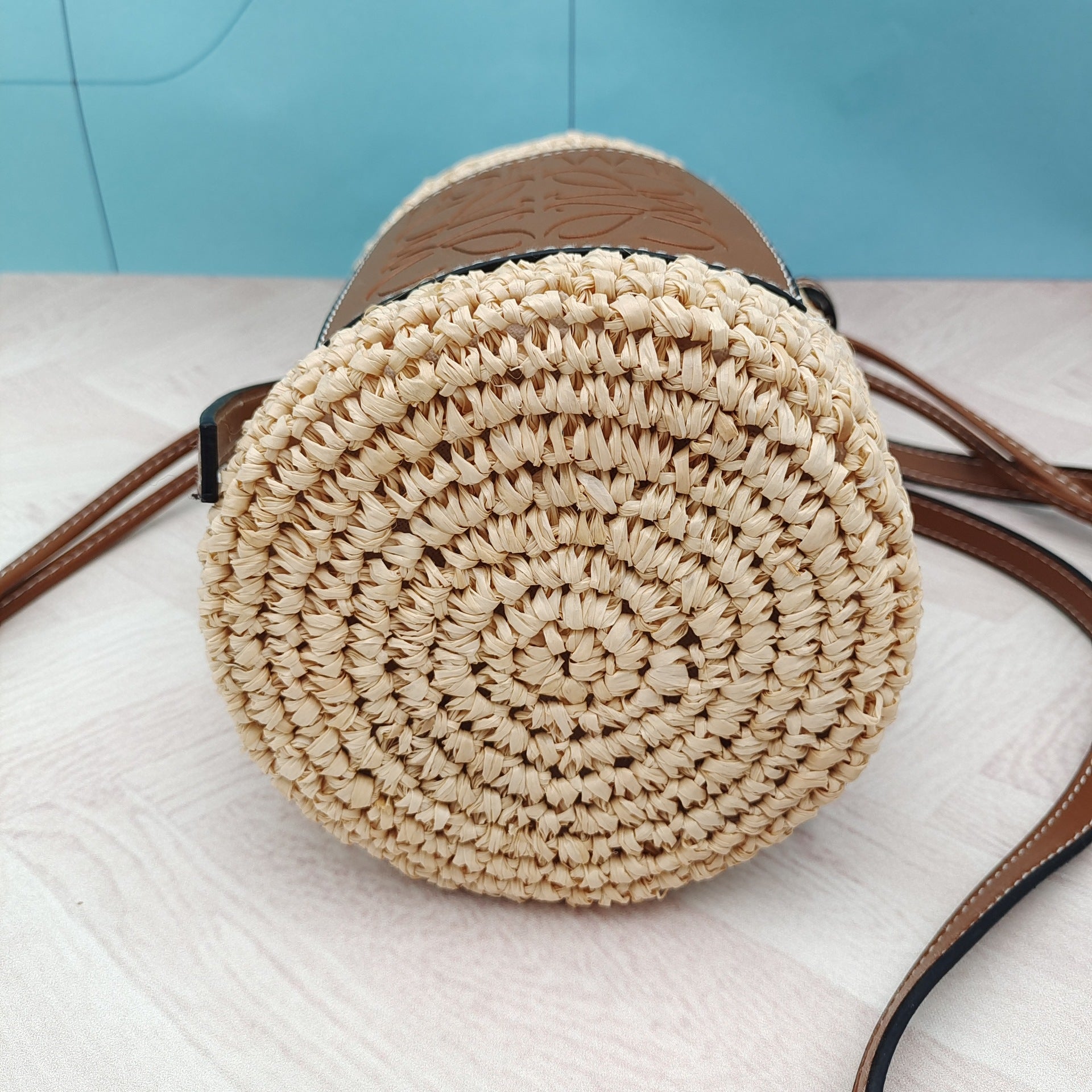 Straw Woven Bucket Bag - DippedShop Wholesale - #3987