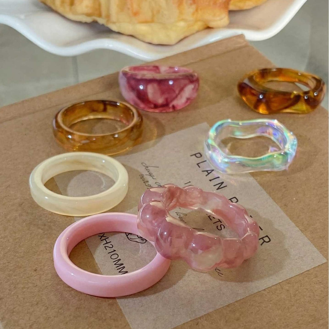 Resin Ring Set - DippedShop Wholesale - #3283