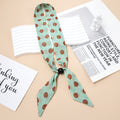 Cute Polka Dots Beaded Decor Silk Scarf 6W6NSI214