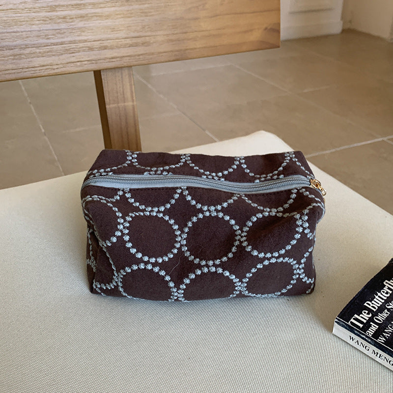 Retro Embroidery Large Capacity Make Up Bag 6S10BOB1026