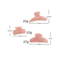 Color Contrast Plaid Hair Claws - DippedShop Wholesale - #3379