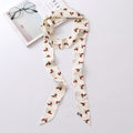 Retro Leopard Print Silk Scarf 6W6NSI218