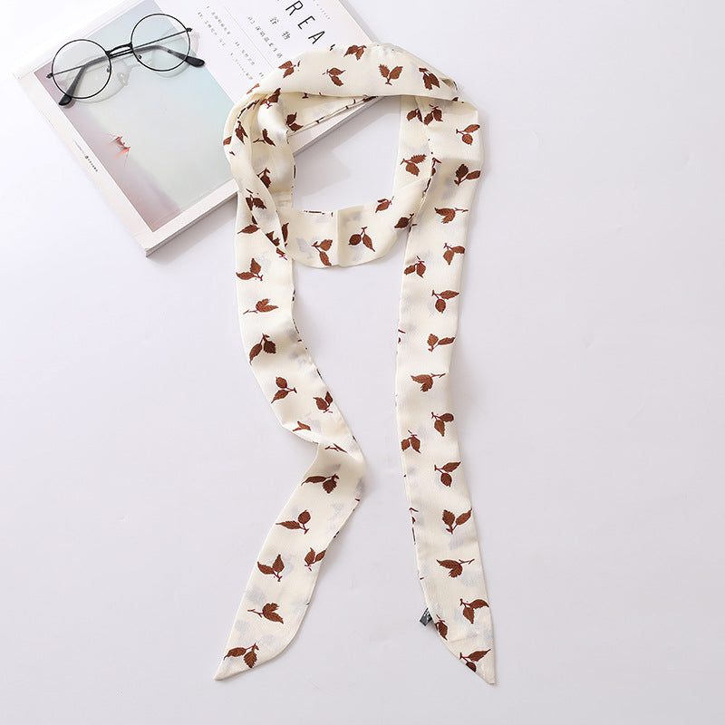 Retro Leopard Print Silk Scarf 6W6NSI218