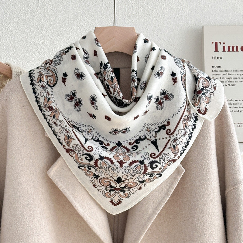 Color Block Silk Scarf - DippedShop Wholesale - #0627