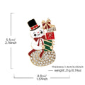 Christmas Series Enamel Rhinestone Brooch 6W6JPB63