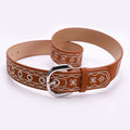 Retro Embroidered PU Belt - DippedShop Wholesale - #7891