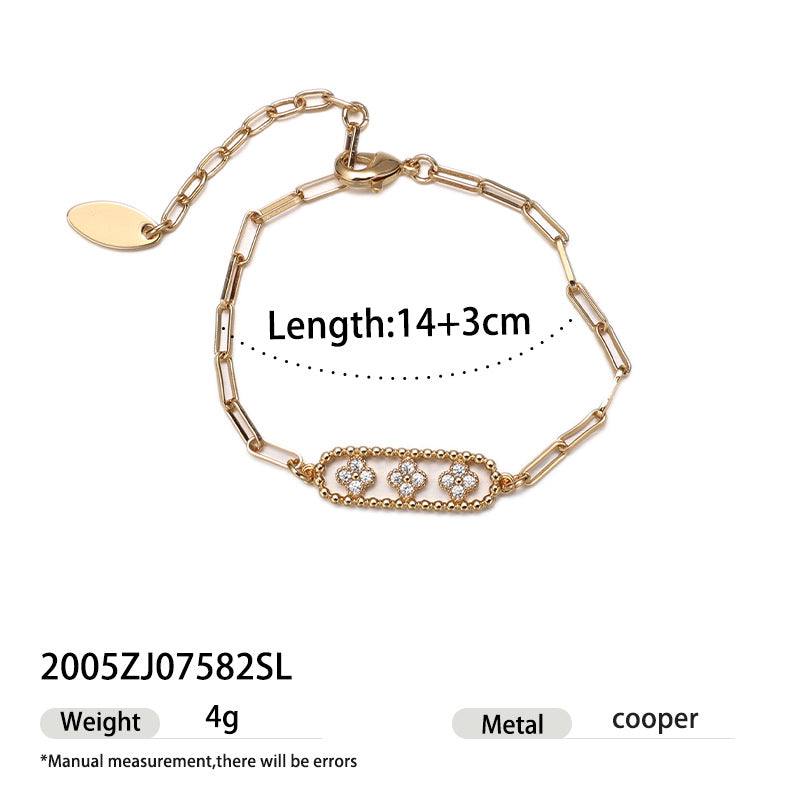 Gold Plated Pearl Bracelet - DippedShop Wholesale - #0787