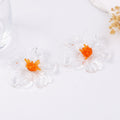 Transparent Acrylic Flower Studs - DippedShop Wholesale - #0723