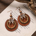 Boho Wooden Dangle Earrings - DippedShop Wholesale - #9763