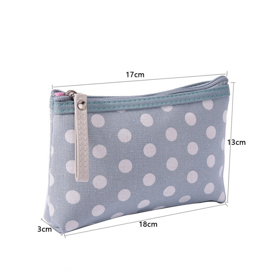 Classic Polka Dots Portable Card Storage Case 6S10BWB114