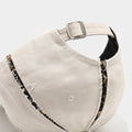 Casual Leopard Trim Frayed Baseball Cap 8BK6HAT183L