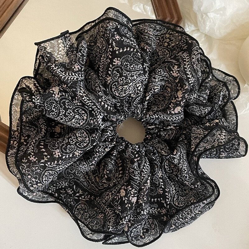 Floral Chiffon Oversized Scrunchie MK2BLW6W6HSR25