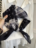 Chic Floral Print Square Silk Scarf 6W6NSI189