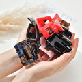 Fashion Color Block Geometric Mini Hair Claw 8AS6HCP258T