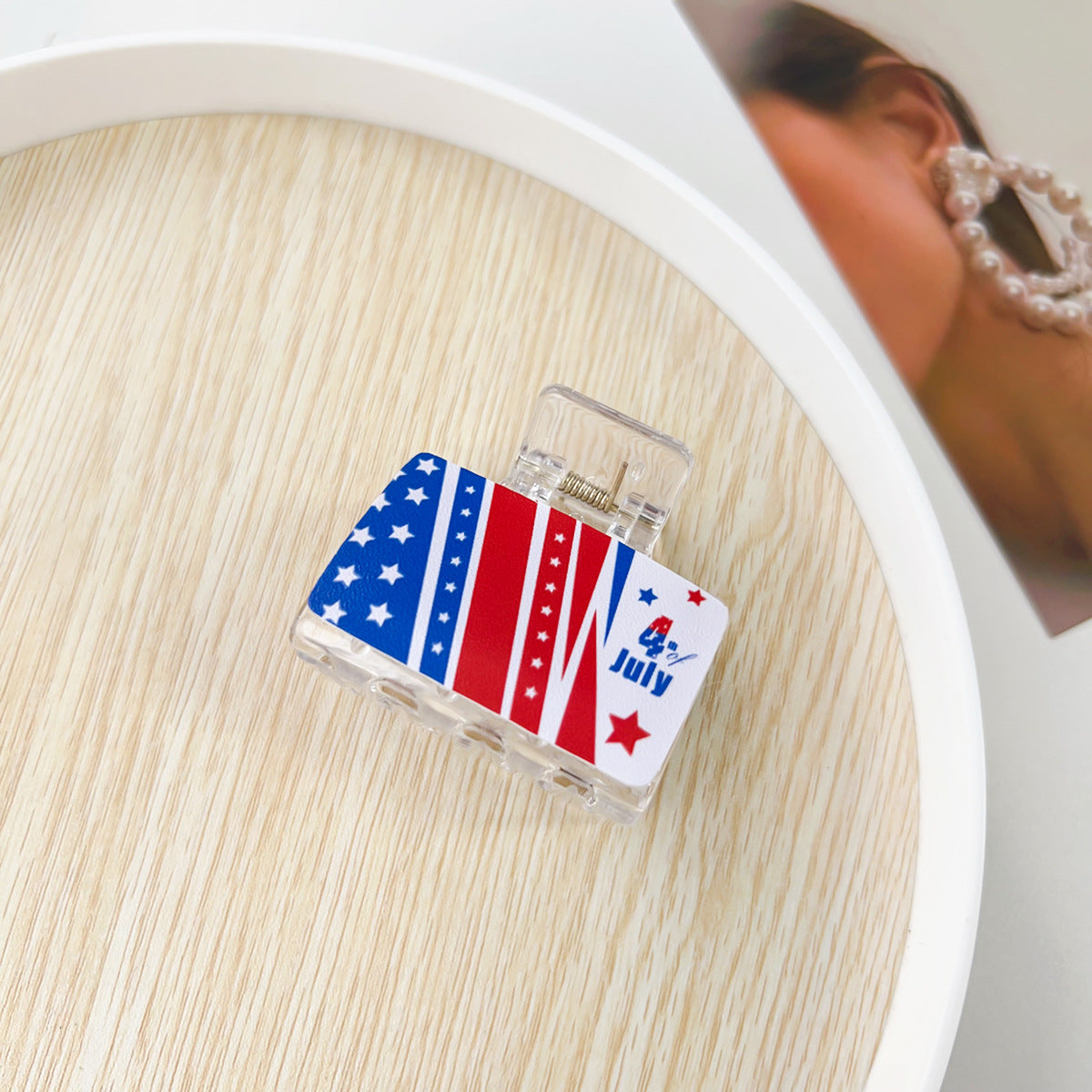 250th Anniversary USA Nonslip Hair Clips 8AS6HCP57T