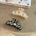 Cute Polka Dot Shell Print Large Hair Claw MK2PPM6W6HCP351
