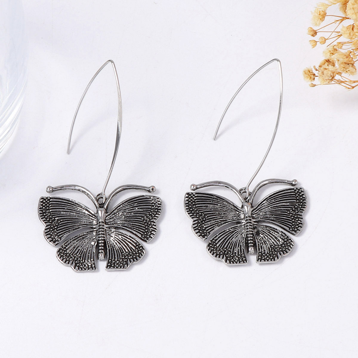 Vintage Butterfly Drop Earrings - DippedShop Wholesale - #7827