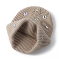 Rhinestone Cuffed Knit Beanie - DippedShop Wholesale - #3587