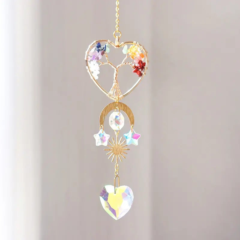 Colorful Crystal Tree of Life Wind Chime 6H7HLS186