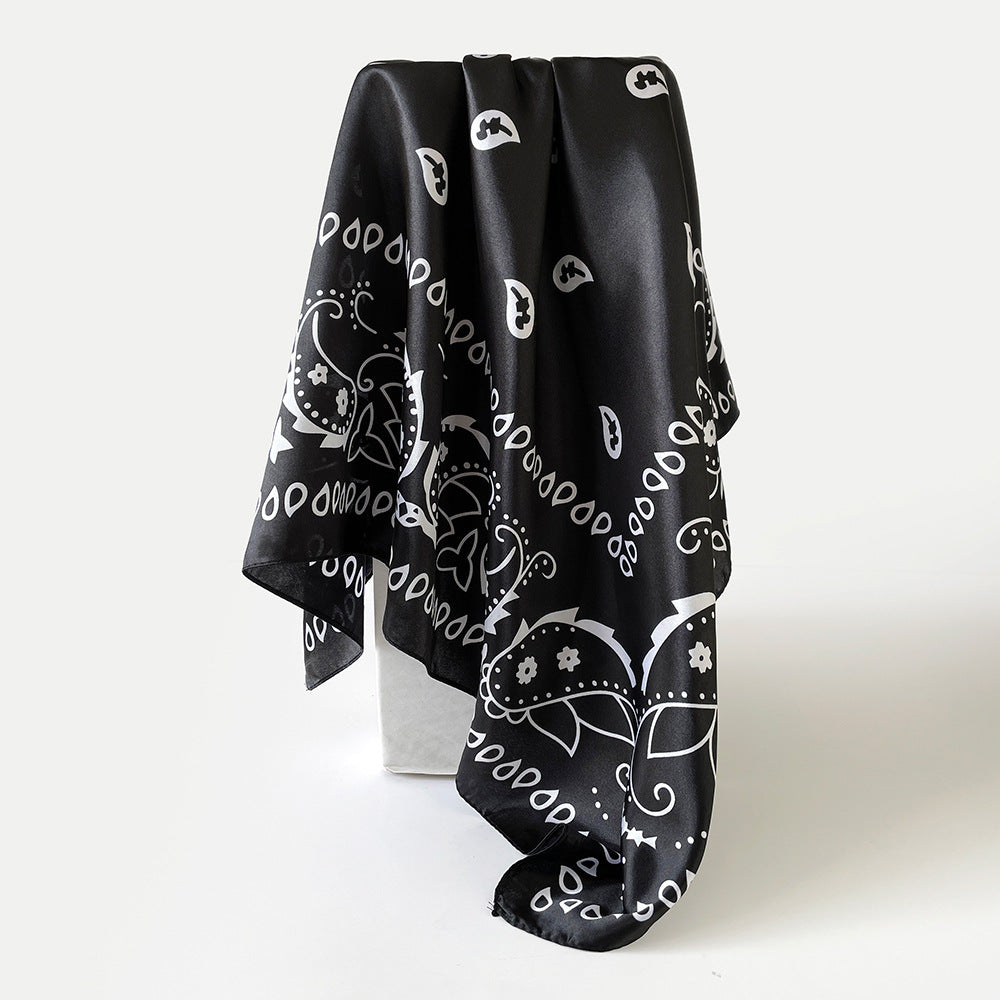 Minimalist Paisley Versatile Square Scarf MK2BW6W6NSI27
