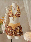 Vintage Flower Bikini Set - DippedShop Wholesale - #3939