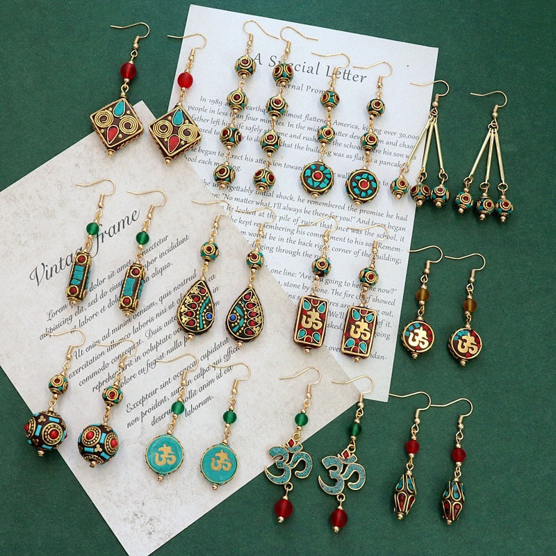 Bohemian Tassel Drop Earrings - DippedShop Wholesale - #4387