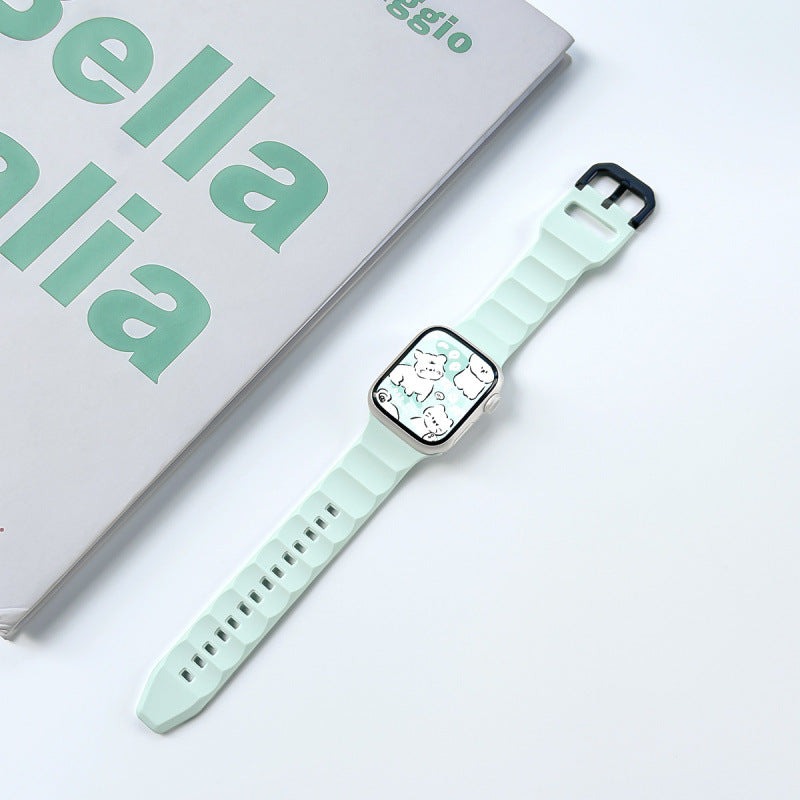 Slim Solid Color Silicone Magnetic Watch Band 6W6JWA126