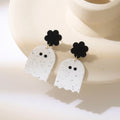Cute Ghost Halloween Skeleton Dangle Earrings 6W6JER553