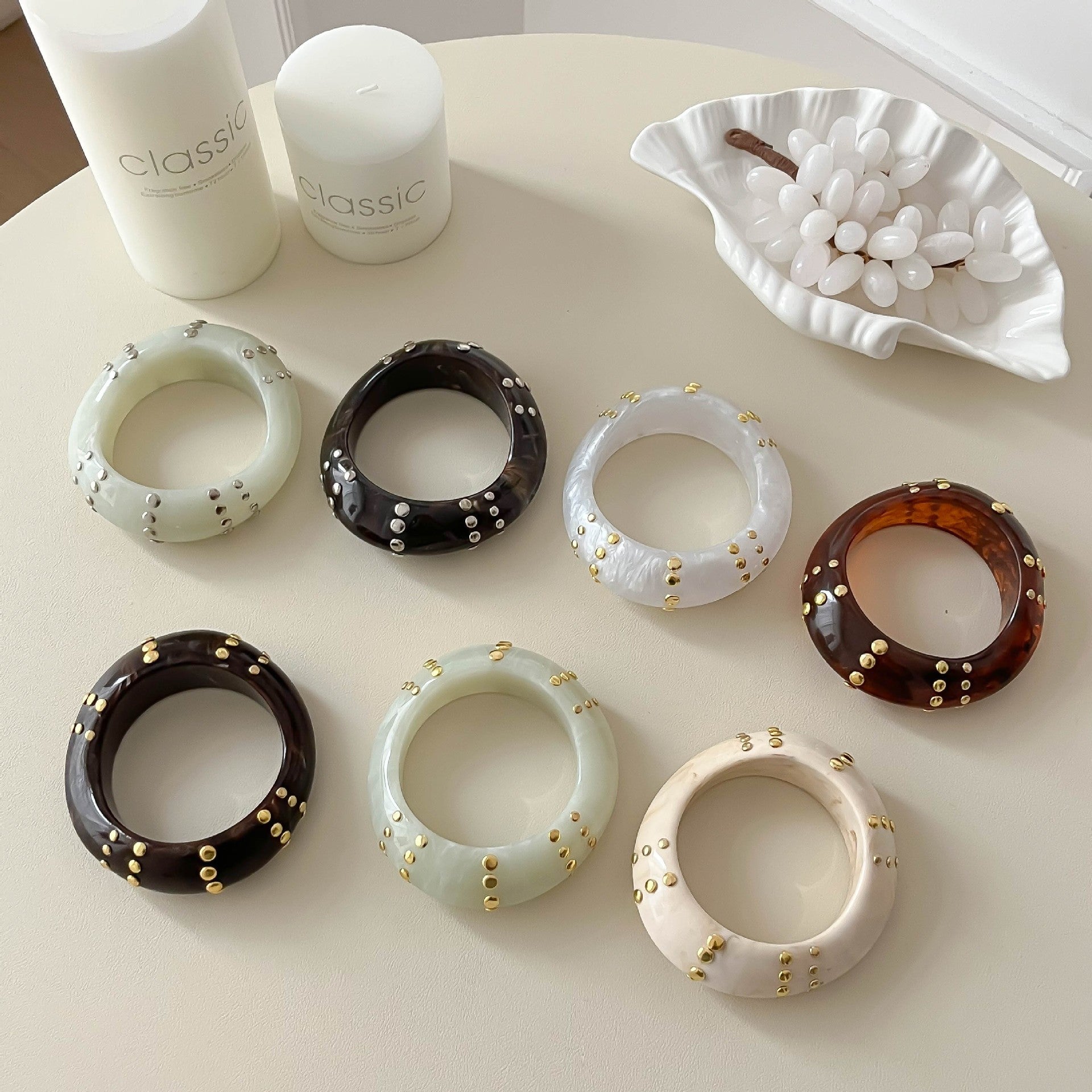 Chunky Irregular Studded Punk - DippedShop Wholesale - #2227