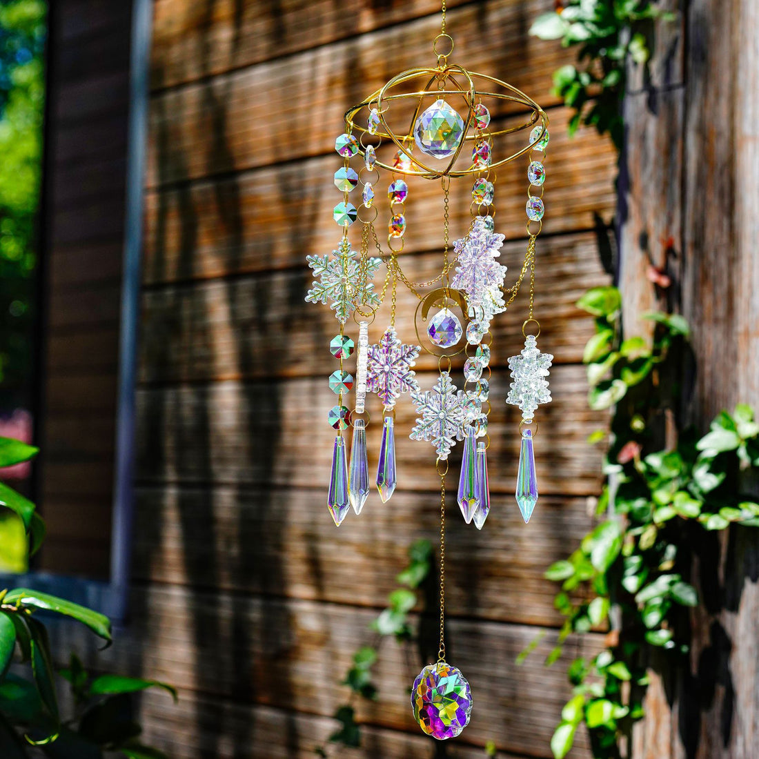 Crystal Snowflake Rainbow Window Hanging Suncatcher DP2G626