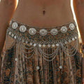 Retro Gold Plated Pearl Tassel Waist Chain 8ZA6JBC103T