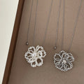 Beaded Flower Pendant Necklace - DippedShop Wholesale - #3507