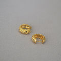 Rhombus Texture Hoop Earrings - DippedShop Wholesale - #5075